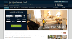 Desktop Screenshot of loi-suites-recoleta-hotel.com